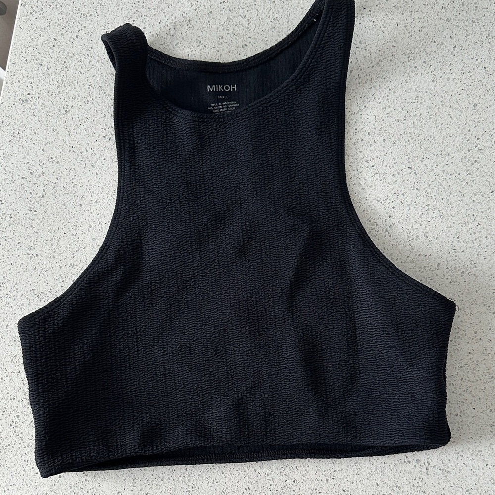 MIKOH Charcoal Textured Top